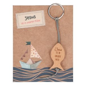 Produktbild des Artikels Schlüsselanhänger - Jesus ist in unserer Mitte ()