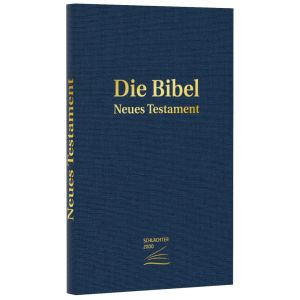 Produktbild des Artikels Schlachter 2000 - Neues Testament (dunkelblau, Goldprägung) (Bibel - Kartoniert)
