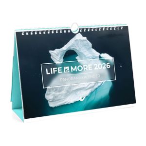Produktbild des Artikels Life is more 2026 - Panorama-Tischkalender (Kalender - Spiralbindung)