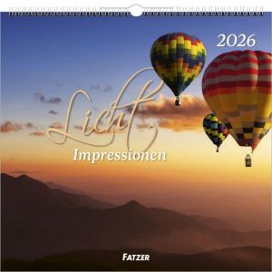 Produktbild des Artikels Licht-Impressionen 2026 - Wandkalender (Kalender - Spiralbindung)