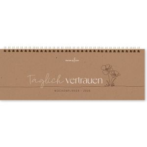 Produktbild des Artikels Täglich vertrauen 2026 - Wochenplaner (Kalender - Spiralbindung)