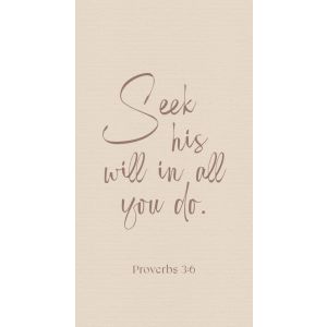 Produktbild des Artikels Metallschild: Seek his will in all you do ()