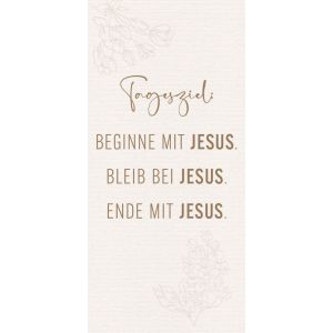 Produktbild des Artikels Metallschild: Tagesziel Jesus ()