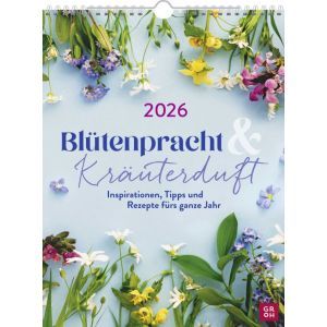 Produktbild des Artikels Blütenpracht und Kräuterduft 2026 - Wandkalender (Kalender - Spiralbindung)