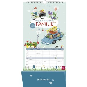 Produktbild des Artikels Unsere kunterbunte Familie 2026 - Familienplaner (Kalender - Spiralbindung)