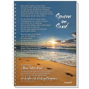 Produktbild des Artikels Memo Block A5: Spuren im Sand (Schreibwaren - Spiralbindung)