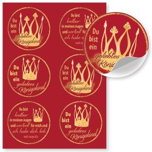 Produktbild des Artikels Aufkleber-Gruß-Karten: Du bist kostbar, 4 Stück (Schreibwaren)