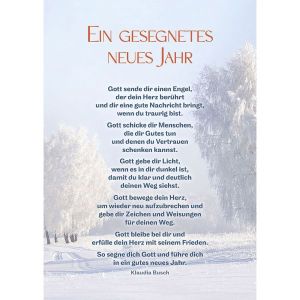 Produktbild des Artikels Postkarten: Ein gesegnetes neues Jahr 4 Stk. (Schreibwaren)