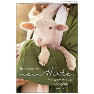 Produktbild des Artikels Faltkarte: Der Herr ist mein Hirte - Neutral (Schreibwaren)