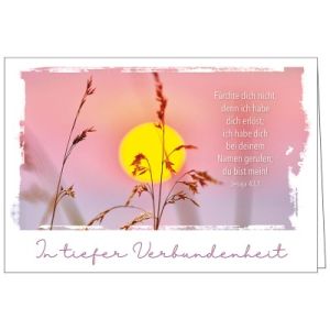 Produktbild des Artikels Faltkarte: In tiefer Verbundenheit - Trauer (Schreibwaren)