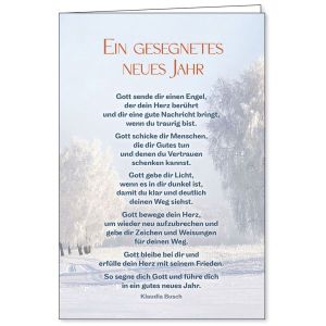 Produktbild des Artikels Faltkarte: Ein gesegnetes neues Jahr (Schreibwaren)