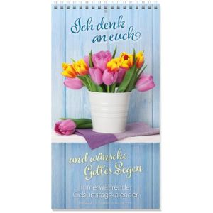 Produktbild des Artikels Ich denk an euch - Geburtstagskalender immerwährend (Kalender - Spiralbindung)