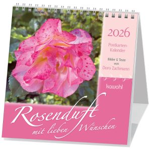 Produktbild des Artikels Rosenduft mit lieben Wünschen 2026 - Postkartenkalender (Kalender - Spiralbindung)