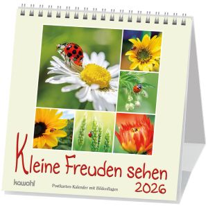 Produktbild des Artikels Kleine Freuden sehen 2026 - Postkartenkalender (Kalender - Spiralbindung)