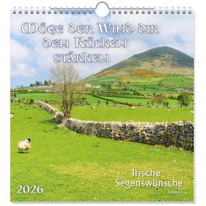 Produktbild des Artikels Möge der Wind dir den Rücken stärken 2026 - Wandkalender (Kalender - Spiralbindung)