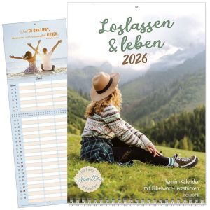 Produktbild des Artikels Loslassen & leben 2026 - Wandkalender (Kalender - Spiralbindung)