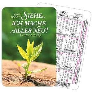 Produktbild des Artikels Jahreslosung 2026 - Spielkartenkalender (Kalender)