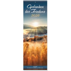 Produktbild des Artikels Gedanken des Friedens 2026 - Wandkalender (Kalender - Spiralbindung)