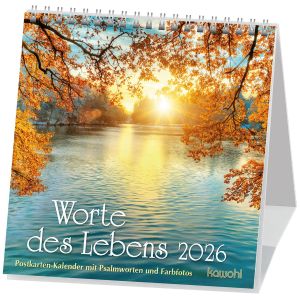Produktbild des Artikels Worte des Lebens 2026 - Postkartenkalender (Kalender - Spiralbindung)