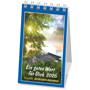 Produktbild des Artikels Ein gutes Wort für Dich 2026 - Aufkleber-Kalender (Kalender - Spiralbindung)