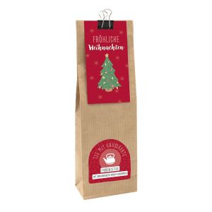 Produktbild des Artikels Tee mit Grußkarte: Fröhliche Weihnachten (Lebensmittel)