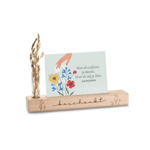 Produktbild des Artikels Kartenhalter mit Vase "Beschenkt" ()
