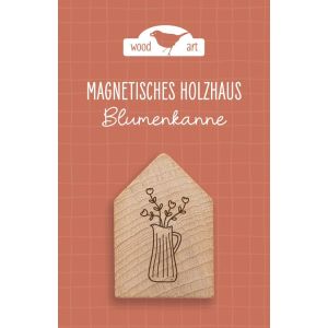 Produktbild des Artikels Holzhaus Magnet "Blumenkanne" ()