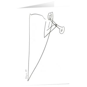 Produktbild des Artikels Kunstkarten "Bote mit Trompete" 5 Stk. (Schreibwaren)