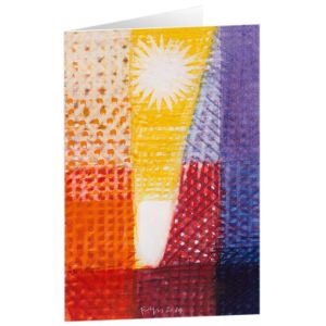 Produktbild des Artikels Kunstkarten "Leuchtender Stern" 5 Stk. (Schreibwaren)