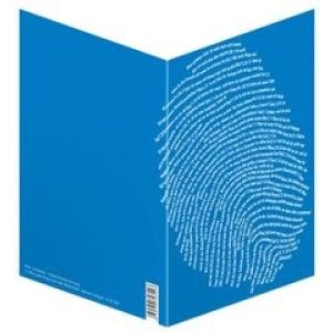 Produktbild des Artikels Faltkarte "Einzigartig, blau" - 5er Serie (Schreibwaren)