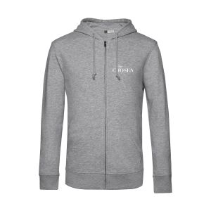 Produktbild des Artikels Hoodie "Gegen den Strom" - hellgrau (Kleidung)