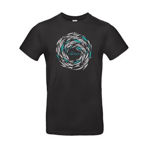 Produktbild des Artikels T-Shirt "Gegen den Strom" - schwarz (Kleidung)