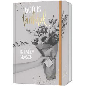 Produktbild des Artikels God is faithful in every season – Notizbuch (Schreibwaren - Gebunden)