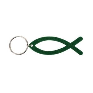 Produktbild des Artikels Schlüsselanhänger "Fisch Filz" dunkelgrün ()