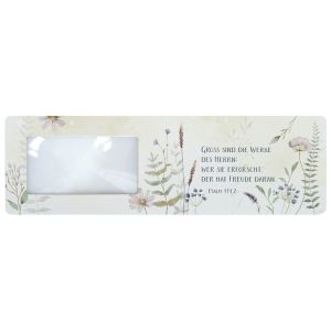 Produktbild des Artikels Lesezeichen Lupe Blumen ()