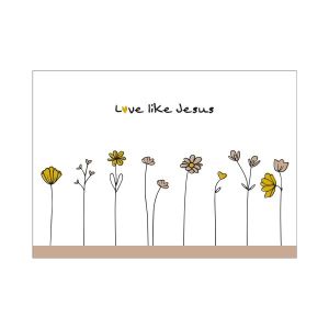 Produktbild des Artikels Postkarte "Love like Jesus" (Schreibwaren)