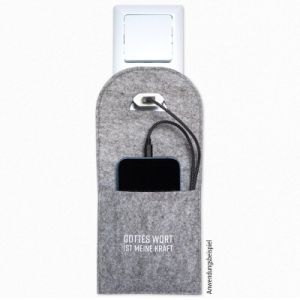 Produktbild des Artikels Filz-Ladetasche "Gottes Wort ist meine Kraft" ()