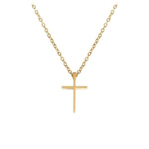 Produktbild des Artikels Halskette mit Anhänger Kreuz, Goldauflage ()