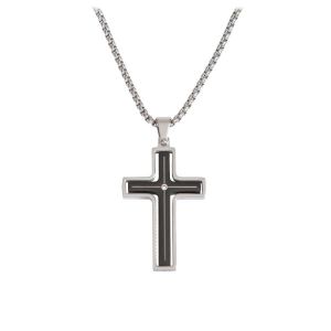 Produktbild des Artikels Halskette mit Anhänger Kreuz/Strass-Stein ()