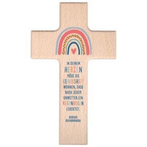 Produktbild des Artikels Holzkreuz Kinder "Regenbogen" ()