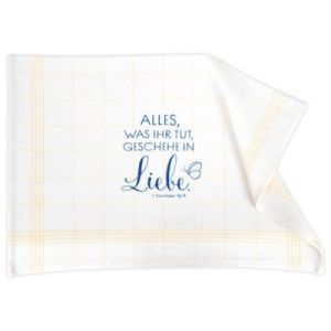 Produktbild des Artikels Geschirrtuch "Alles, was ihr tut, geschehe in Liebe" ()