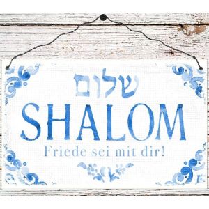 Produktbild des Artikels Holzschild groß - Shalom ()