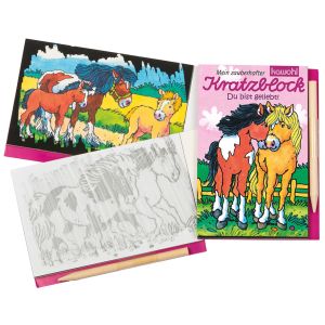 Produktbild des Artikels Kratzblock Pferde - "Du bist geliebt" ()