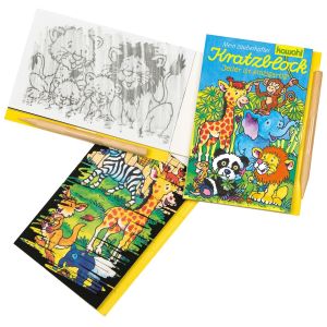Produktbild des Artikels Kratzblock Zootiere - "Jeder ist einzigartig" ()
