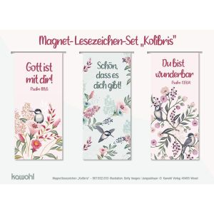Produktbild des Artikels Magnet-Lesezeichen-Set: Kolibris ()