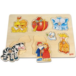 Produktbild des Artikels Holz-Steckpuzzle "Arche Noah" ()