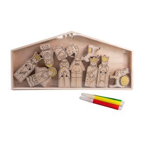 Produktbild des Artikels Krippe zum Ausmalen "Heilige Familie" - groß ()