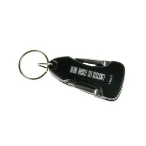 Produktbild des Artikels Schlüsselanhänger Multitool mit LED - schwarz ()