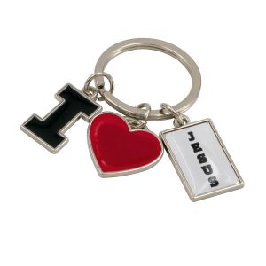 Produktbild des Artikels Metall-Schlüsselanhänger "I love Jesus" ()