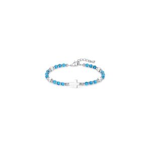 Produktbild des Artikels Perlenarmband "Kreuz" - türkis ()